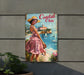 a sign on the side of a building that says coastal chic