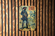 a picture of a man with a rifle on a wall