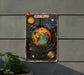 a picture of a star map hanging on a wall
