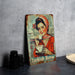 a picture of a woman drinking a cup of coffee