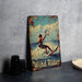 a picture of a man on a surfboard in the water