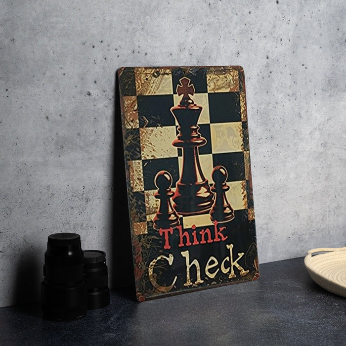 a picture of a chess board on a table