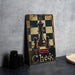 a picture of a chess board on a table
