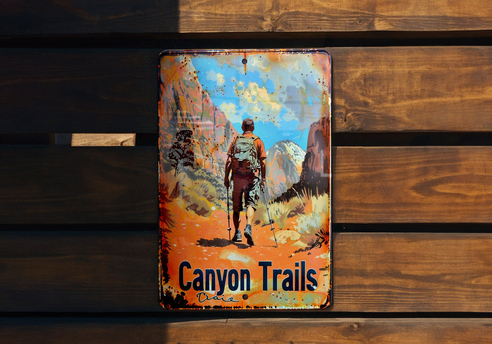 a painting of a man riding a horse on a wooden bench