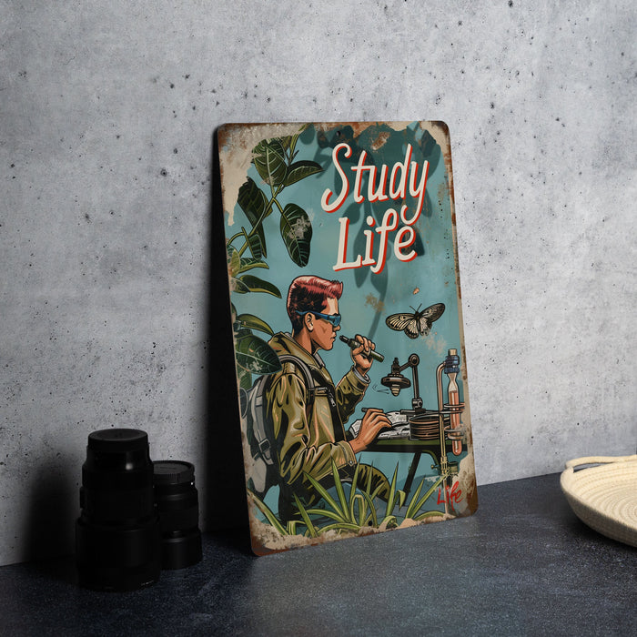 a book sitting on top of a table next to a plate