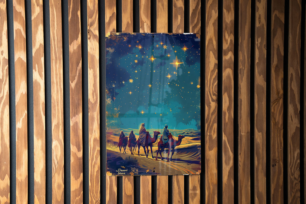 a painting of a group of people riding horses