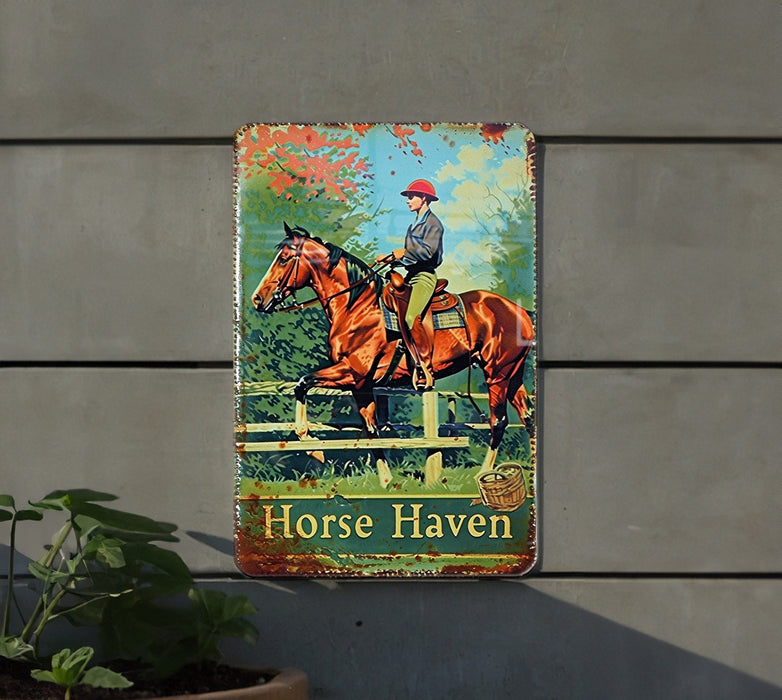 a painting of a man riding a horse