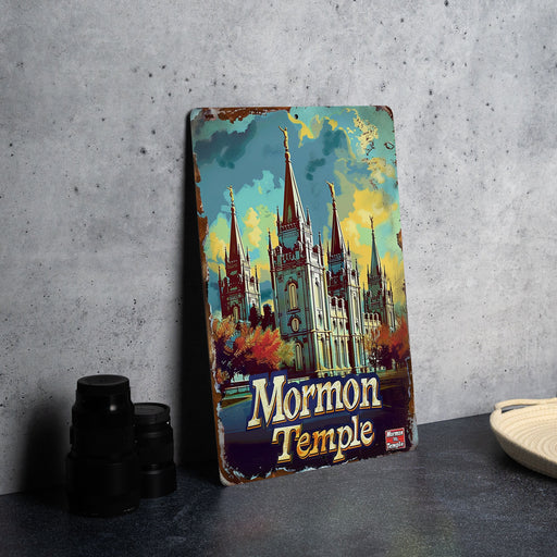 a painting of a castle with a clock tower