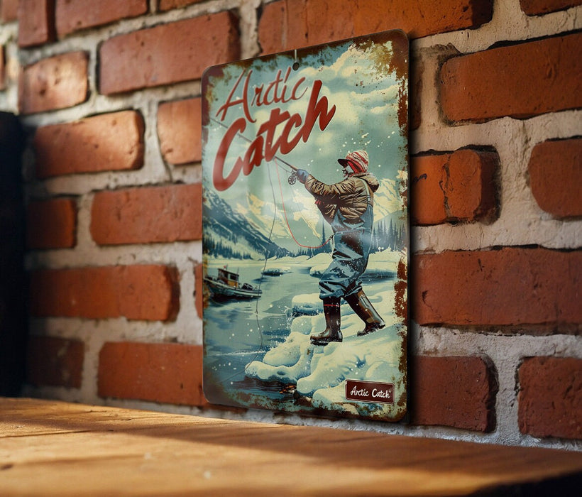 a picture of a man on skis on a brick wall