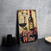 a picture of a bottle of wine and a glass of wine