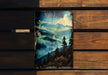 a book sitting on top of a wooden bench