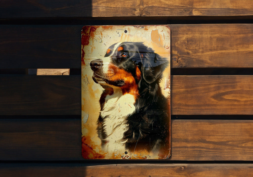 a sign with a picture of a dog on it