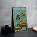a picture of a turtle pond sign on a table
