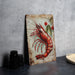a painting of a lobster on a table