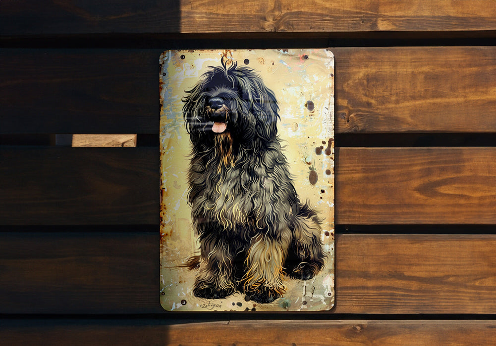 a black and brown dog sitting on top of a wooden bench