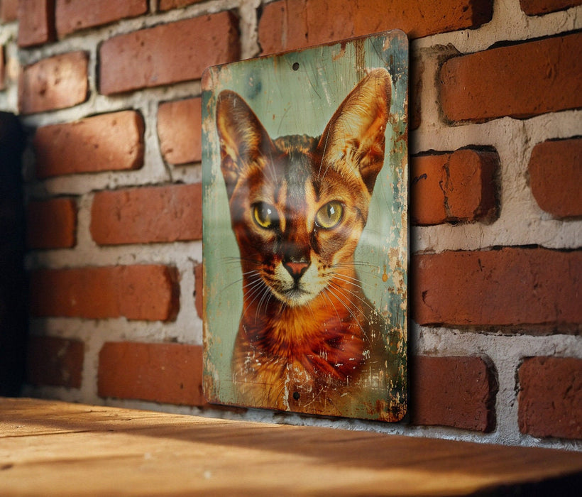 a picture of a cat on a brick wall