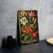 a picture of a botanical garden on a table