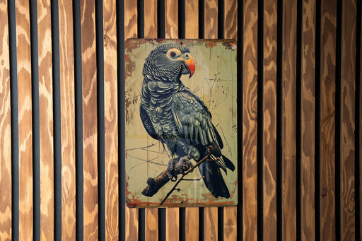 a picture of a parrot sitting on a branch