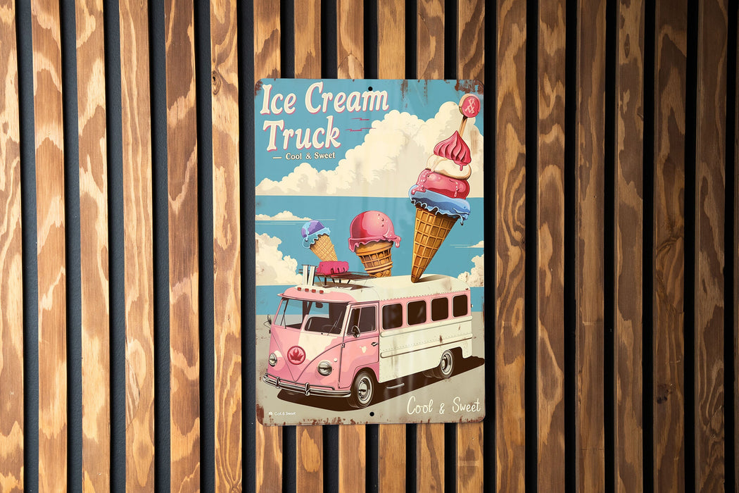 a book with an ice cream truck on it