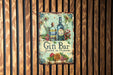 a gin bar sign hanging on a wooden wall