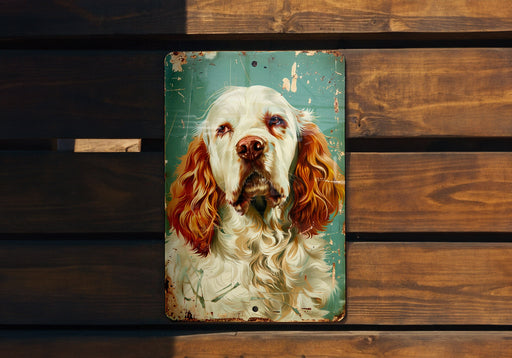 a painting of a dog on a wooden bench
