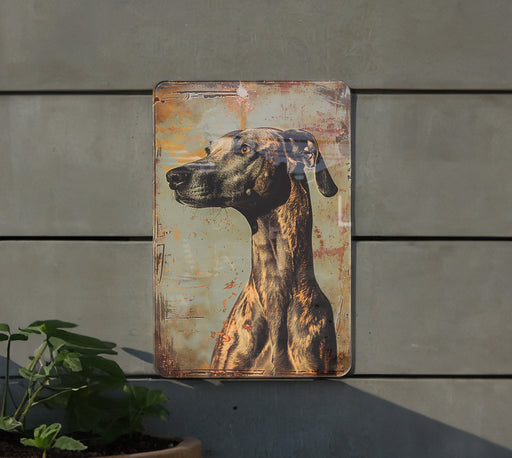 a picture of a giraffe on a wall