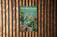 a picture of a book about succulent garden on a wooden wall