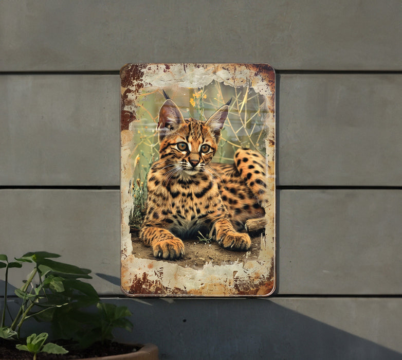 a sign with a picture of a cat on it