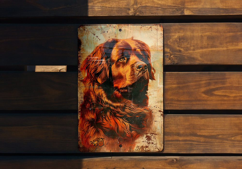 a painting of a dog on a wooden bench