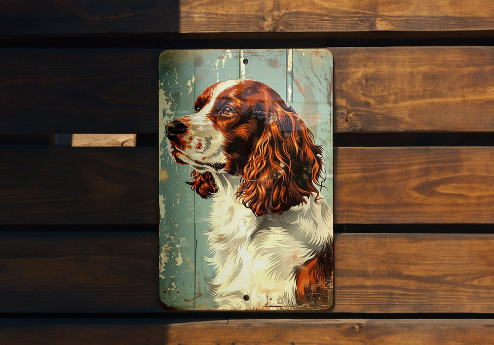 a picture of a dog on a wooden bench