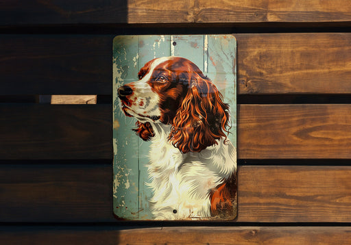 a picture of a dog on a wooden bench