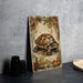 a picture of a turtle on a table