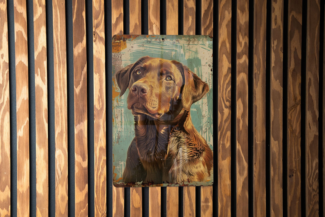 a painting of a dog and a cat on a wooden wall