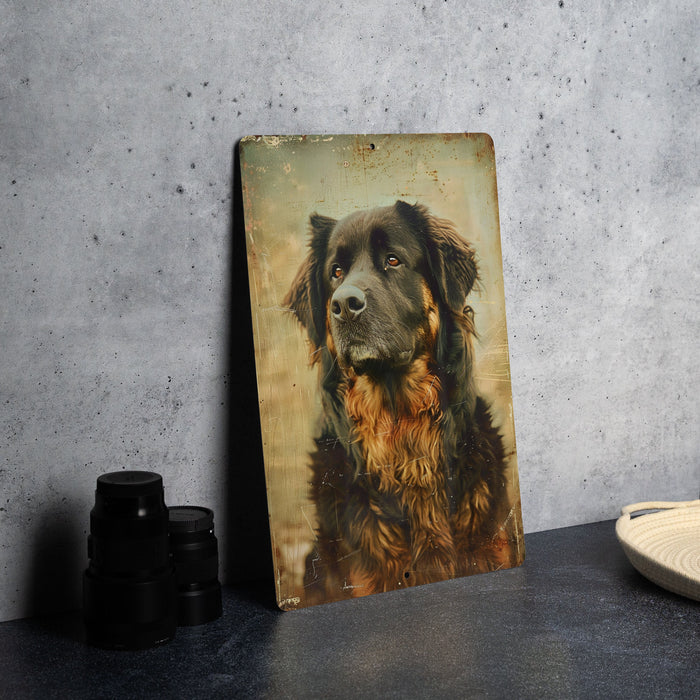 a picture of a dog is on a table