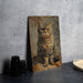 a picture of a cat sitting on a table