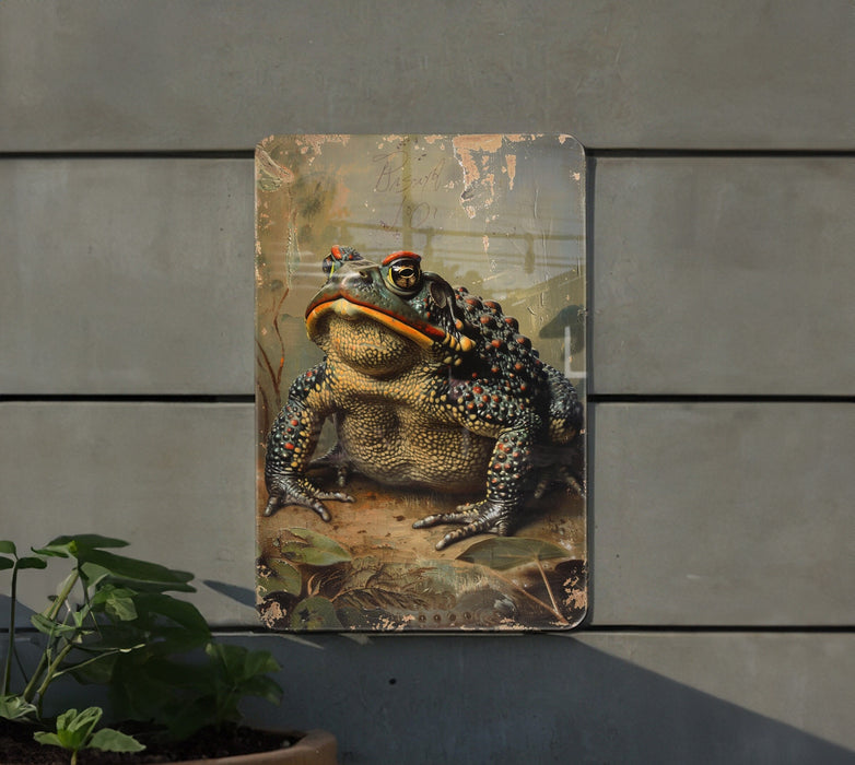 a picture of a frog with a stick in its mouth