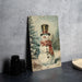 a picture of a snowman with a top hat and scarf