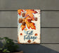 a sign that says fall foliage on it