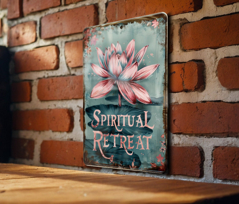 a sign on a brick wall with a flower on it