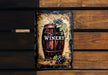 a sign on a wooden bench that says winery