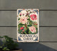 a botanical garden sign hanging on the side of a building