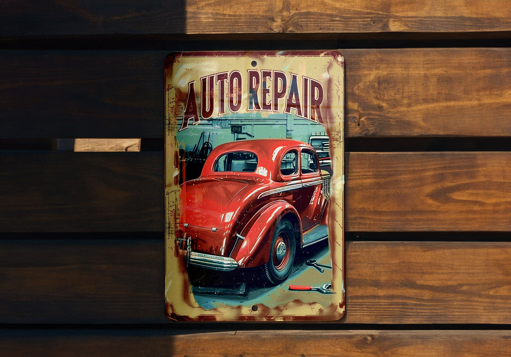 a sign that says auto repair on it