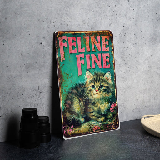 a picture of a cat sitting on a table