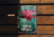 a book with a picture of a flower on it