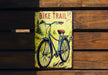 a book with a picture of a bike on it