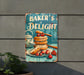 a sign on the side of a building that says baker's delight