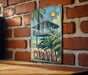 a sign on a brick wall that says cabana