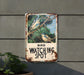 a bird watching spot sign hanging on a wall