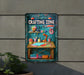 a picture of a crafting zone on a wall