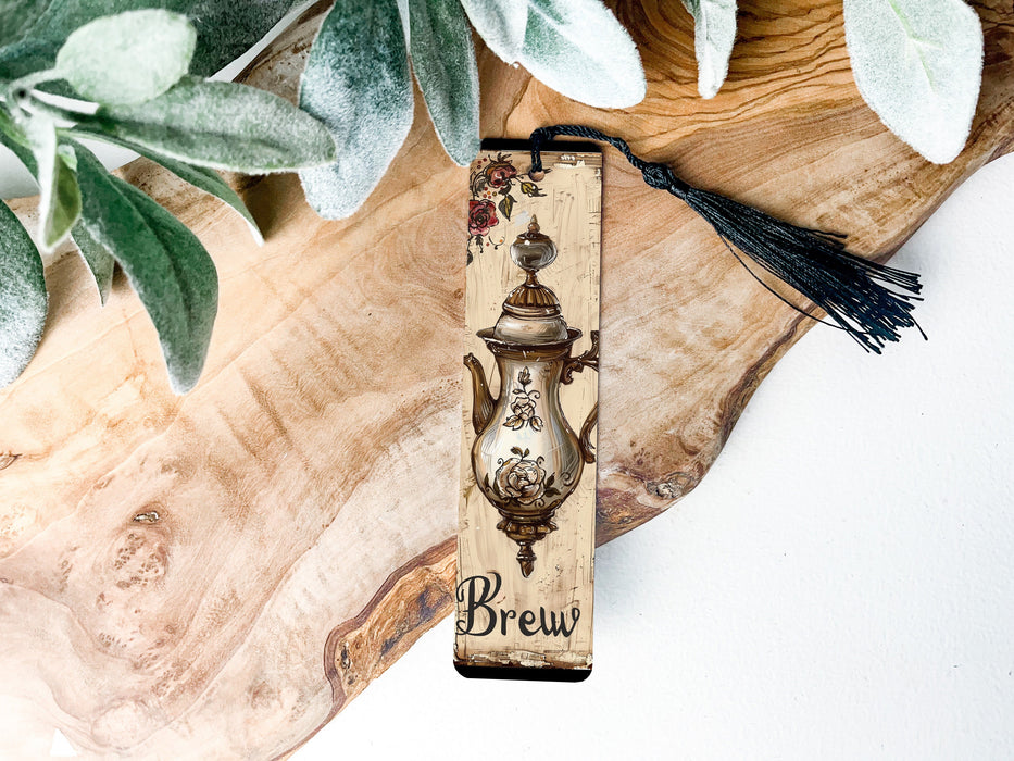 a bookmark with a picture of a lamp on it